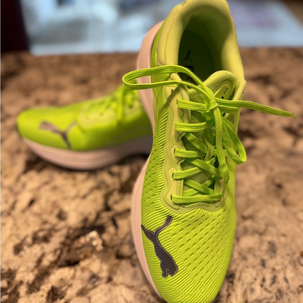 Puma Lime Green Running Sneakers
